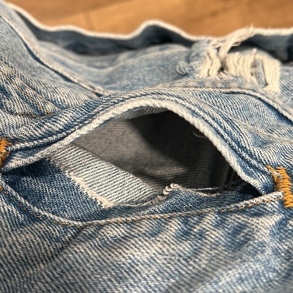 Vintage Levi’s Orange Tab Distressed Jean Trucker Jacket Size S - Picture 11 of 11